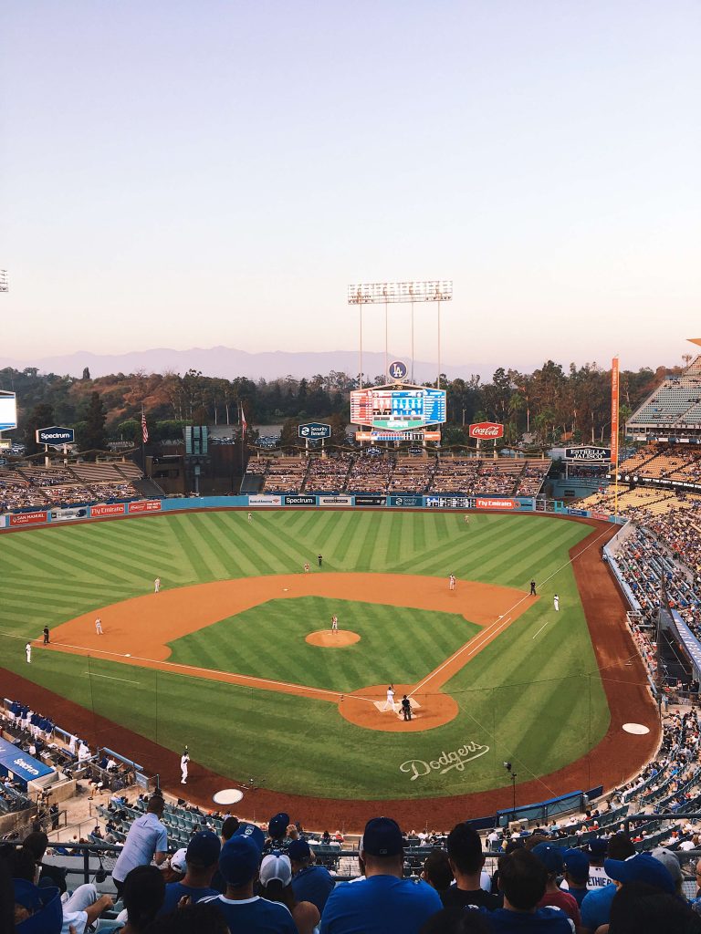 LA dodgers baseball game